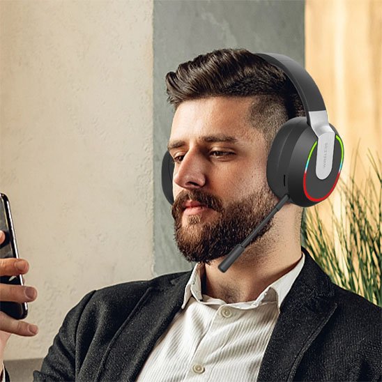 Casque audio sans fil​ noir