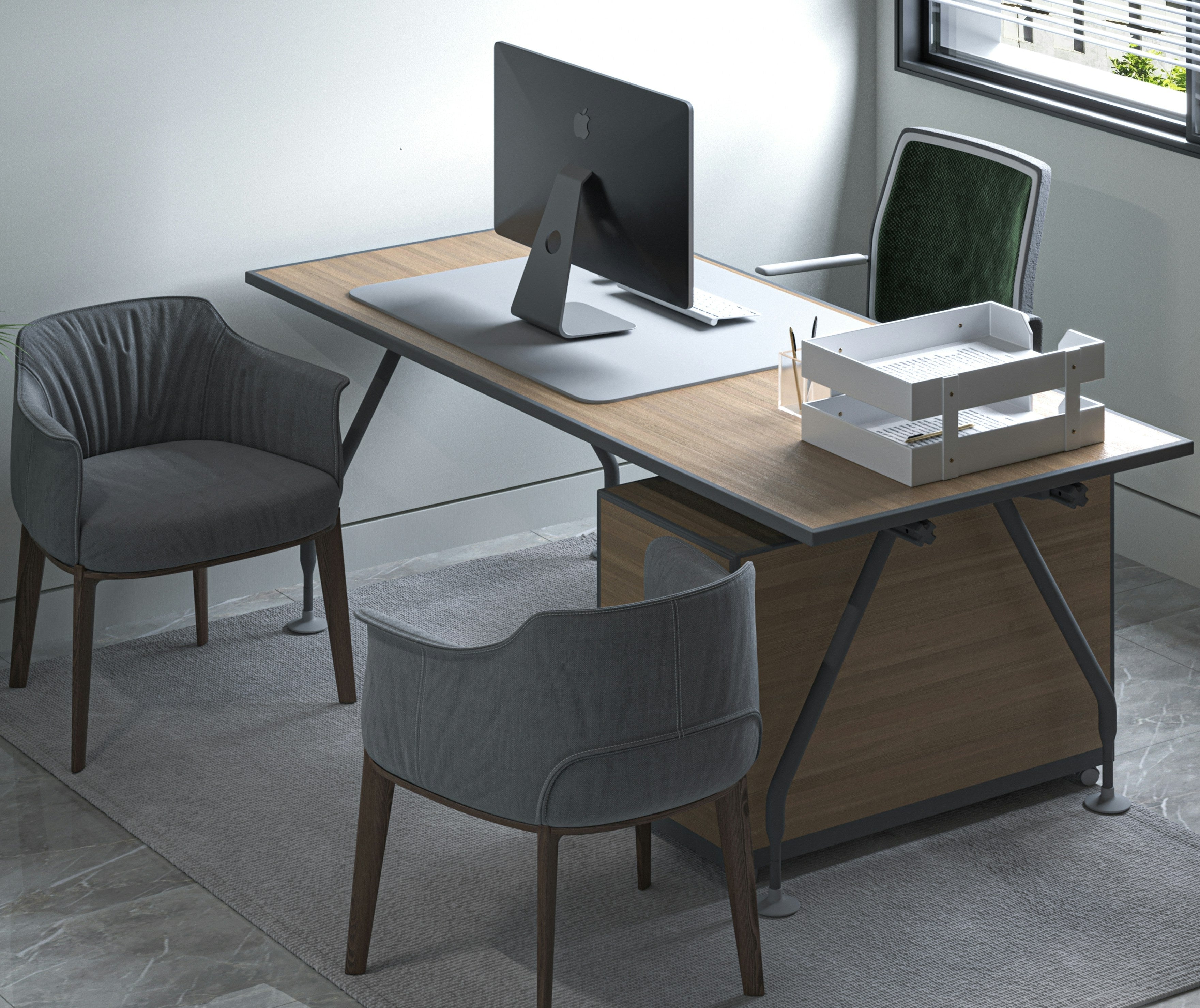 Espace de bureau épuré