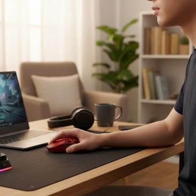 Souris bluetooth gamer rouge
