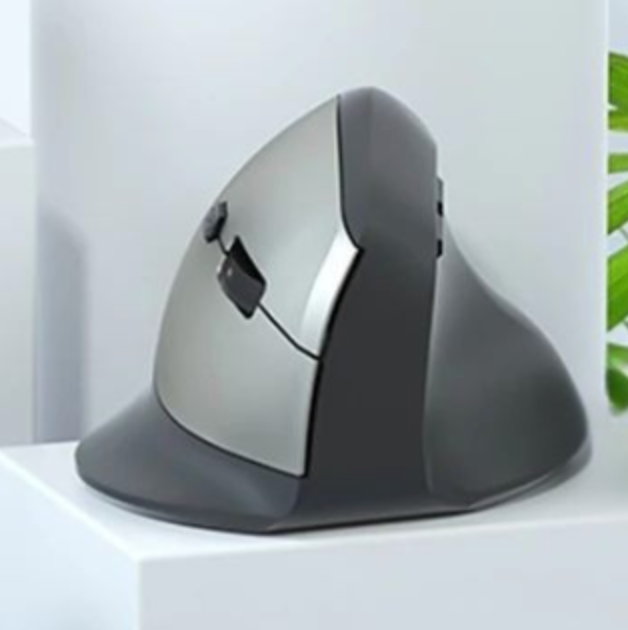 souris ergonomique verticale argent