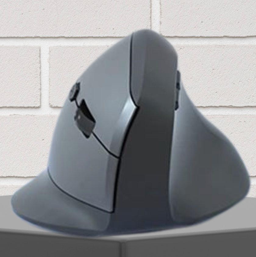 souris ergonomique verticale gris foncé