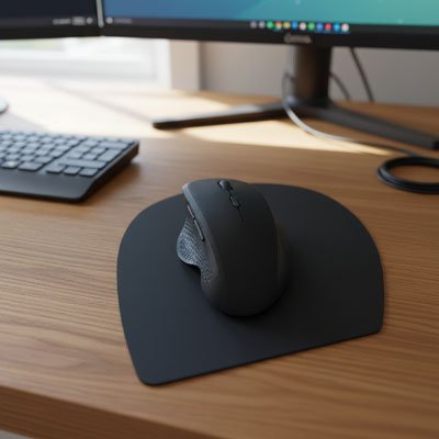 souris sans fil ergonomique Morpho 3 bureau bois moyen