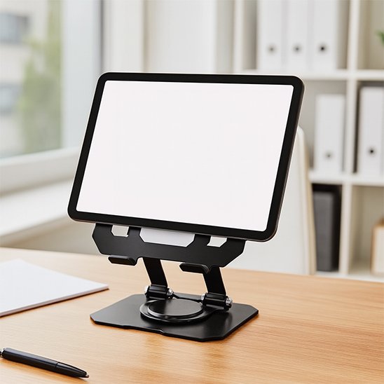 Support tablette pliable noir